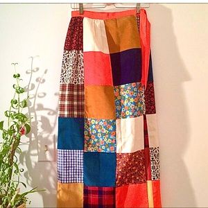 Vintage patchwork skirt